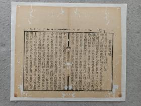 古籍散页《不谦斋漫存》一页，页码77，尺寸32*27厘米，这是一张木刻本古籍散页，不是一本书，轻微破损缺纸，已经手工托纸。