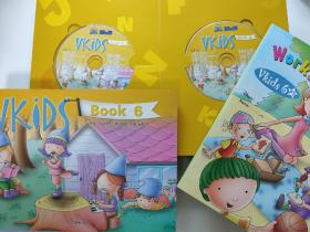 天童美语·维克斯系列英语教程II.9本书+14张盘 vkids DVD CD14张+vkidsbook6 book4+workbook:vkids4p1 vkids5p1 vkids6p1+phonicsABC+songbookII