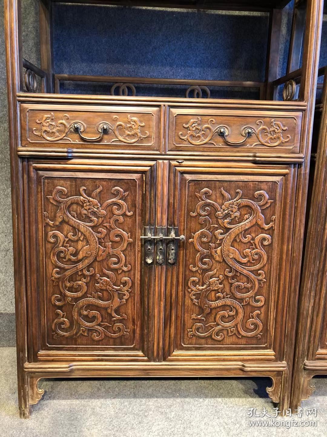 清代老黄花梨书柜