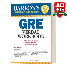 英文原版 Barron's GRE Verbal Workbook 巴朗GRE词汇训练 英文版 进口英语原版书籍