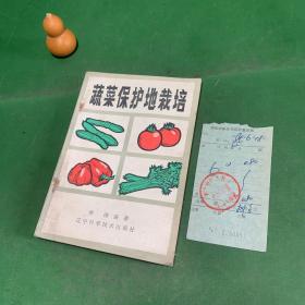 蔬菜保护地栽培 附一张八十80年代新华书店购书老发票【扉页粘连】