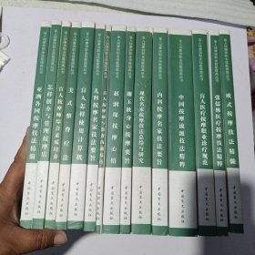 盲人按摩师职业技能提高丛书：中国按摩流派技法精粹（21册合售）