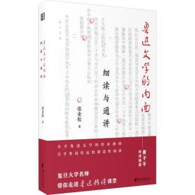 鲁迅文学的内面 细读与通讲 中国现当代文学理论 张业松 新华正版