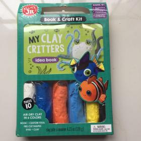 My Clay Critters 我的粘土小动物 英文儿童书适合3-6岁  儿童手工