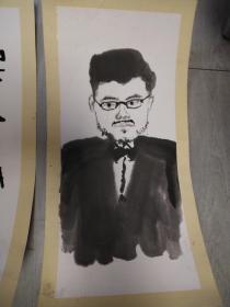天津美院国画书法两张