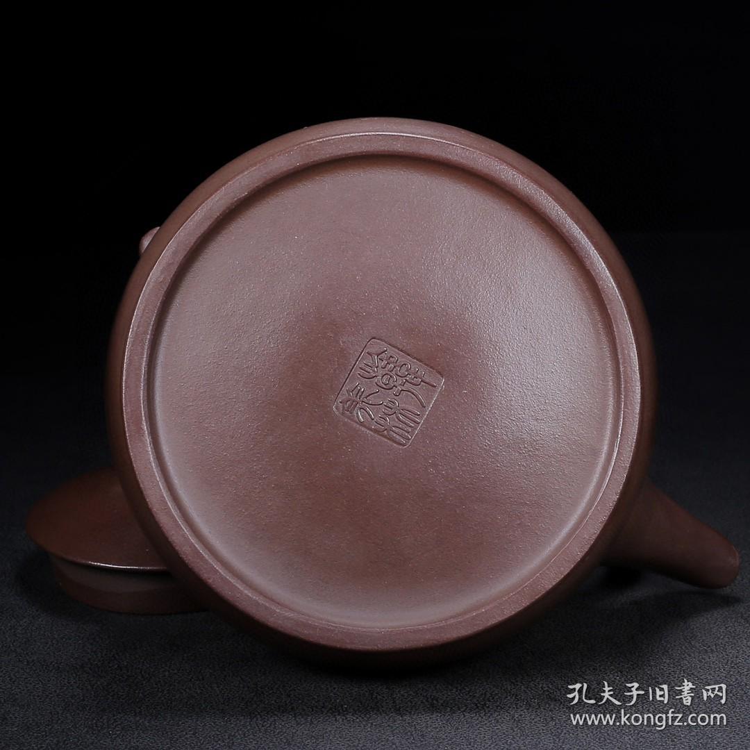 珍藏精品紫砂壶品名美林提梁底款韩美林尺寸1614cm容量450cc紫砂分类