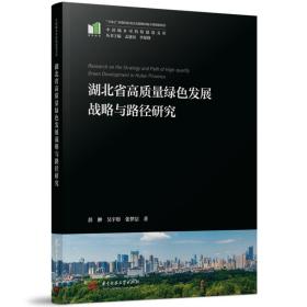 湖北省高质量绿色发展战略与路径研究 彭翀,吴宇彤,张梦洁 9787568087520 华中科技大学出版社