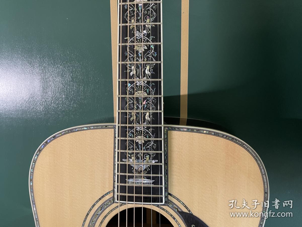 马丁d100纯手工制作高端复刻全单木吉他martind100