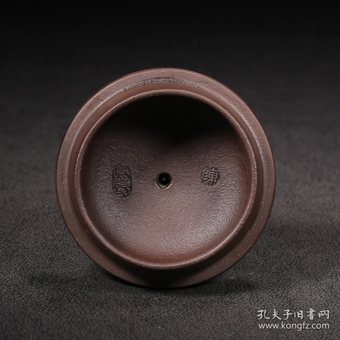 珍藏精品紫砂壶品名鸳鸯戏水底款陈鸣远尺寸177cm容量300cc紫砂分类