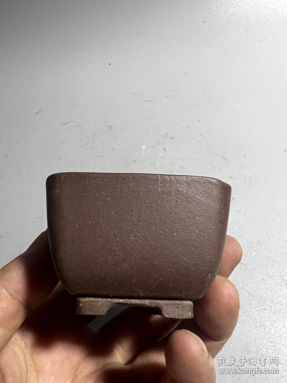 福字款,微型紫砂花盆