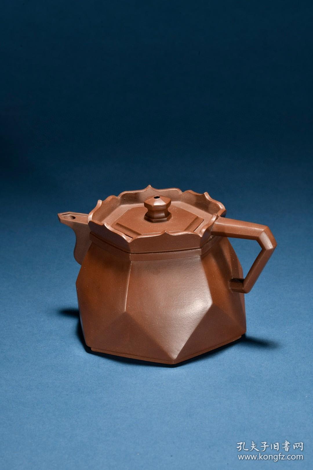 回流紫砂壶旧藏俞国良款紫砂僧帽壶