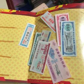 兔年大吉2011開門紅——中國小錢幣糧票布票珍藏冊 （內含8張糧票，1元，5角，1角紙幣各1張，1分，2分，5分，1角，5角，兔年