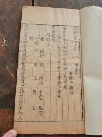 内府本！明万历三十三年北京国子监刻本【南齐书】存一册全，正宗国子监刻本，古朴经典，字体古拙， 这些古籍都是历经几百年的风雨侵袭和政治浩劫之后，硕果仅存的神品。不避清讳（玄、丘、弘）书口刻“万历三十三年刊《中国古籍善本总目》14！州郡文献
