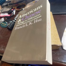 美国人与中国人 : 两种生活方式之比较 原版16开534页馆章新书