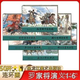 黑美50開小精裝本羅家將演義連環畫1-6集繪畫許向前布脊版