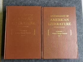 ANTHOLOGY OF AMERICAN LITERATURE 美国文学 选 （第一卷1--2) 英文版