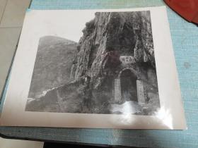 八十年代黑白大副老照片—泰山白云洞
