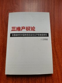 三维产权论：完善新时代中国特色社会主义产权制度研究（印章本）