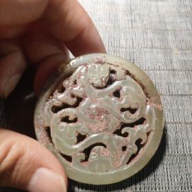古玉双龙佩
