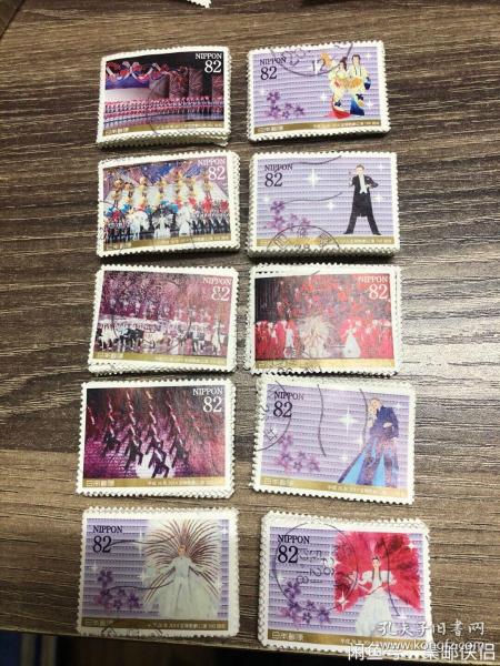 日本信銷郵票 日本寶冢歌劇院公演100周年百年歷史的歌劇院
在日本屬于家喻戶曉
篩選條件極其苛刻
一套十枚
郵戳隨機
