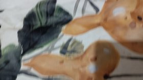 （清库存）纯手绘大幅圆画风格布面油画 花鸟 120*60 因收藏时间长，布面出现轻度黑斑！！