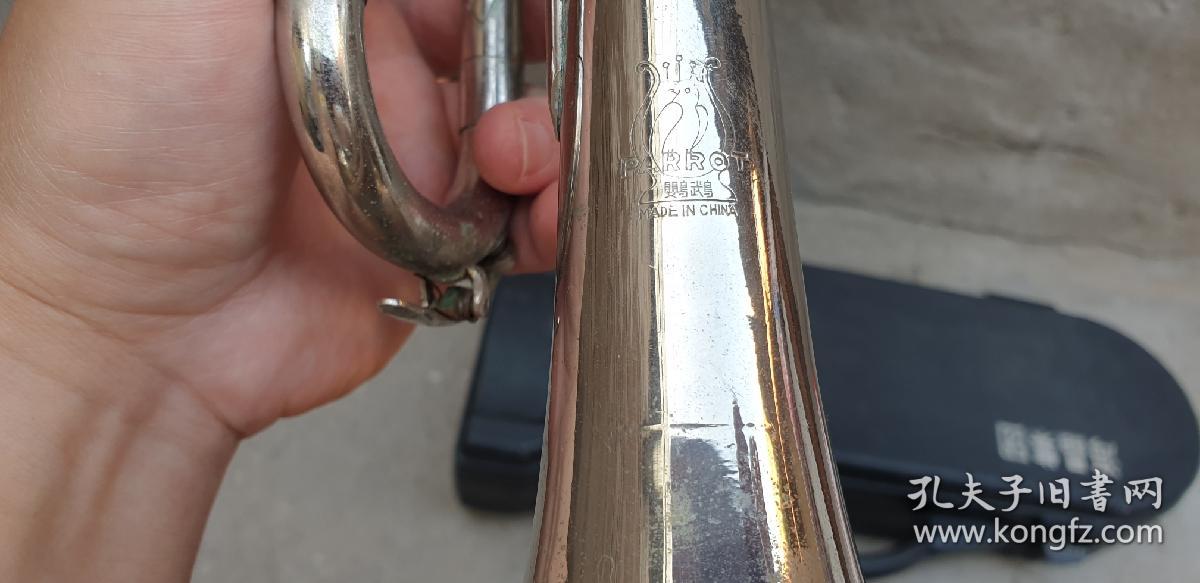 第8帖,40多年前,80年代产,古董,纯手工打造,鹦鹉牌三音小号,喇叭口和