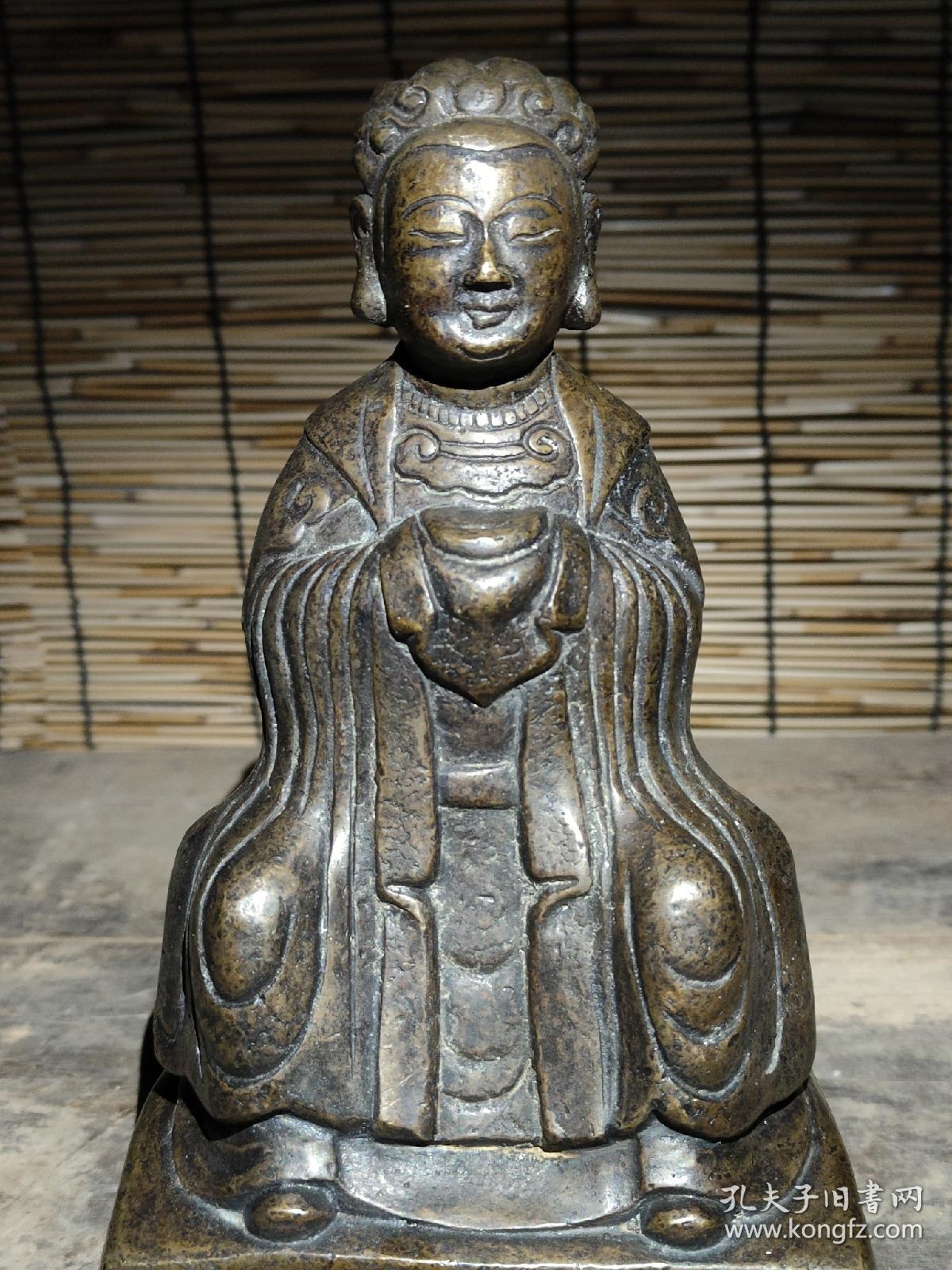 碧霞元君铜坐像