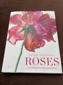 玫瑰手繪畫花卉植物素描Rosie Sanders Roses羅西桑德斯