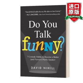 英文原版 Do You Talk Funny? 如何成为讲话有趣的人 : 脱口秀演员写给每个人的幽默感练习课 英文版 进口英语原版书籍