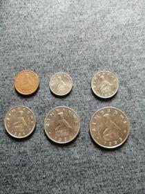 津巴布韦90年代硬币一套6枚