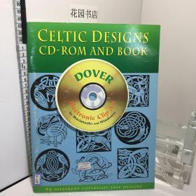 Calligraphic Ornaments CD-ROM and Book +Celtic Designs CD-ROM and Book (Dover Electronic Clip Art)都有光盘【2本合售不单卖】