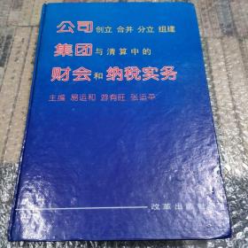 公司创立 合并 分立 组建集团与清算中的财会和纳税实务