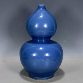 清霁蓝釉葫芦瓶