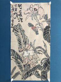 北京大学书法硕士-张俊东（唐风）水墨绘画作品1幅。
