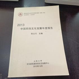 2013中国民俗文化发展年度报告.；；