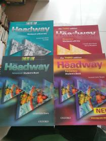 New Headway Advanced Student's Book+Workbook  4冊合售，詳見圖??！書內干凈無筆記！