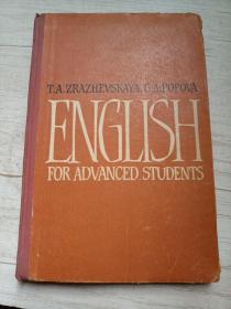 ENGLISH FOE ADBANCED STUDENTS   英语进修生