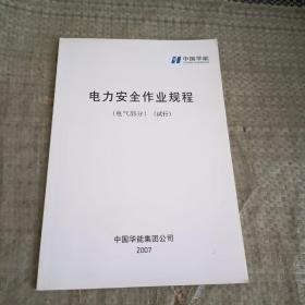 中国华能电力安全作业规程（电气部分)（试行）
