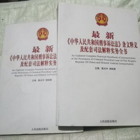 最新《中华人民共和国刑事诉讼法》条文释义及配套司法解释实务全书（上下全）