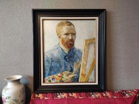 艺术微喷，梵高Self-Portrait外框68x78厘米 客厅饭厅卧室实物拍 顺丰发