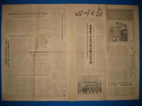 60年代老報紙生日報地方報 四川日報 1966年2月28日
