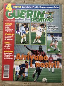 原版足球杂志 意大利体育战报 1996 29期 附意大利 拉齐奥球星双面海报