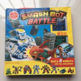 Smash Bot Battle 英文原版 儿童手工书：折纸机器人 儿童玩具书