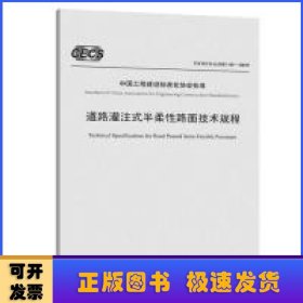 中国工程建设标准化协会标准道路灌注式半柔性路面技术规程:T/CECS G：D51-01-2019