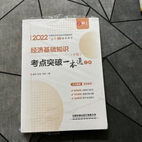 2022经济基础知识（中级）考点突破一本通 上下册（未撕封膜皮！）