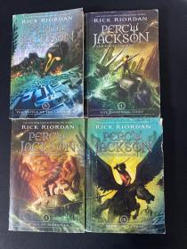 波西杰克逊 第一季五部曲 1-5册缺少第4册 4本合售 Percy Jackson and the Olympians 5 Book Paperback Boxed Set by Rick Riordan