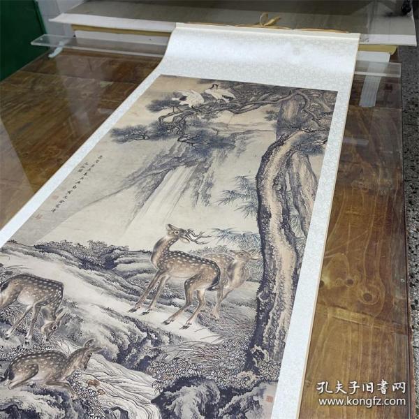 沈铨九如图高清微喷复制装裱挂轴88178cm复制品