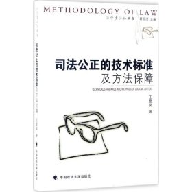 司法公正的技术标准及方法保障 王夏昊著 9787562072751 中国政法大学出版社