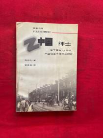 中国绅士：关于其在十九世纪中国社会中作用的研究