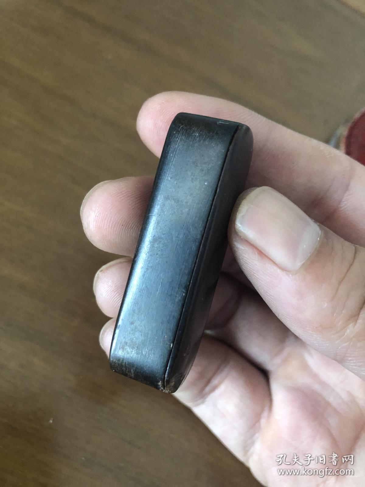 印章盒子牛角盒子老牛角印章盒一套含印章老牛角印章